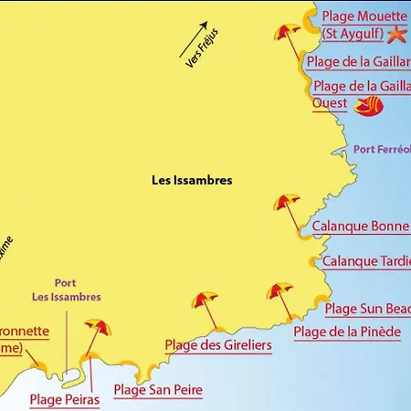 T2 Climatise Front De Mer/acces Direct Plage/piscines